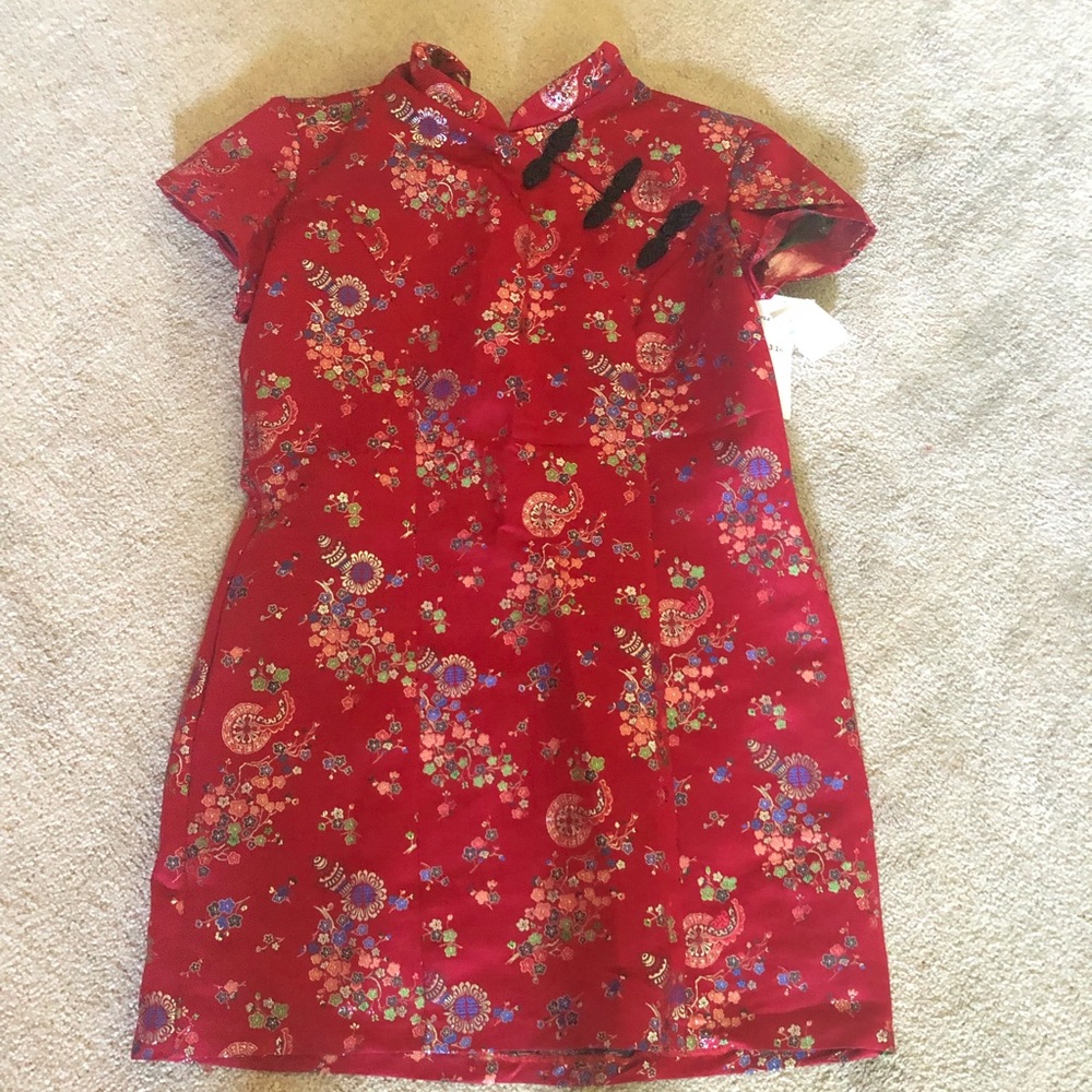 Asian style party dress.